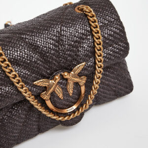 Torebka damska z rafii Love Bag Puff PINKO