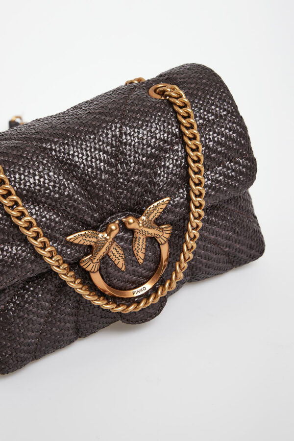 Torebka damska z rafii Love Bag Puff PINKO