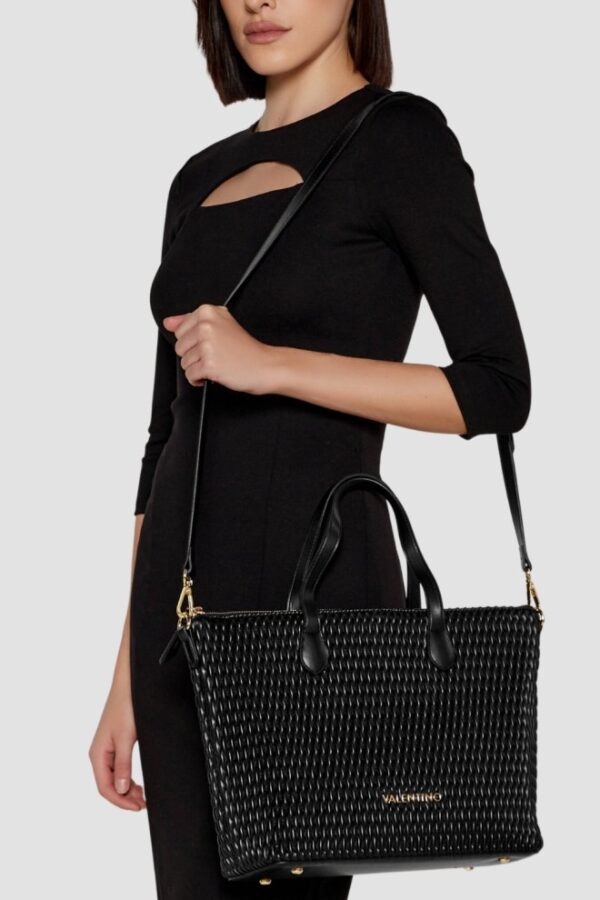 VALENTINO Czarna shopperka damska Frequency Re Shopping