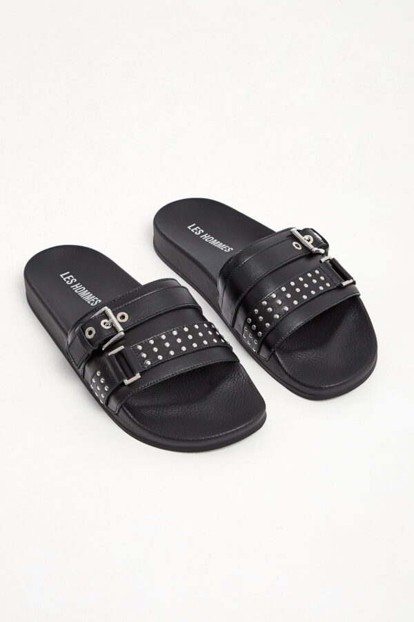 7a8e54622f5b8d075c1772f302504143d18569ab Klapki męskie skórzane LES HOMME