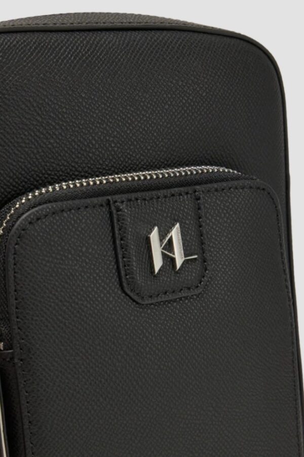 KARL LAGERFELD Saszetka męska skórzana z logo