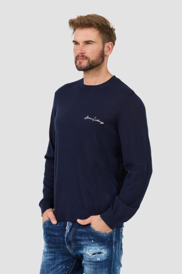 ARMANI EXCHANGE Granatowy męski sweter Jumpers