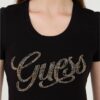 GUESS Czarny damski t-shirt Script