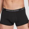 ARMANI EXCHANGE Czarne męskie bokserki 2PACK