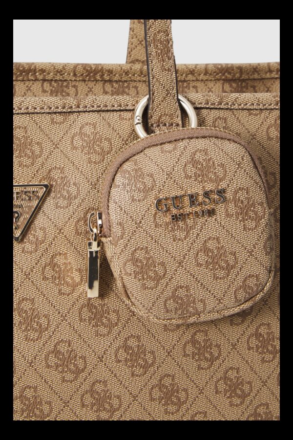 GUESS Beżowa shopperka damska Power Play