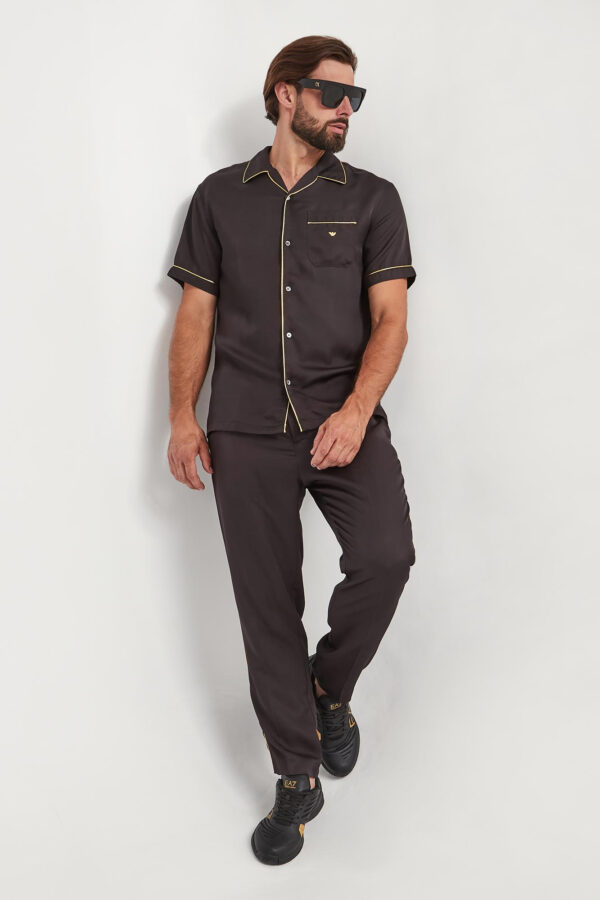 7bb0fe97e0cf4d60c801158a6448c40ce79ec317 Koszula męska satynowa EMPORIO ARMANI