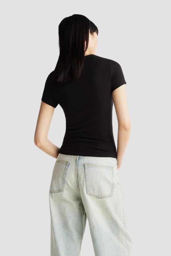 TOMMY JEANS Czarny damski t-shirt