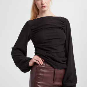 Bluzka damska drapowana GESTUZ