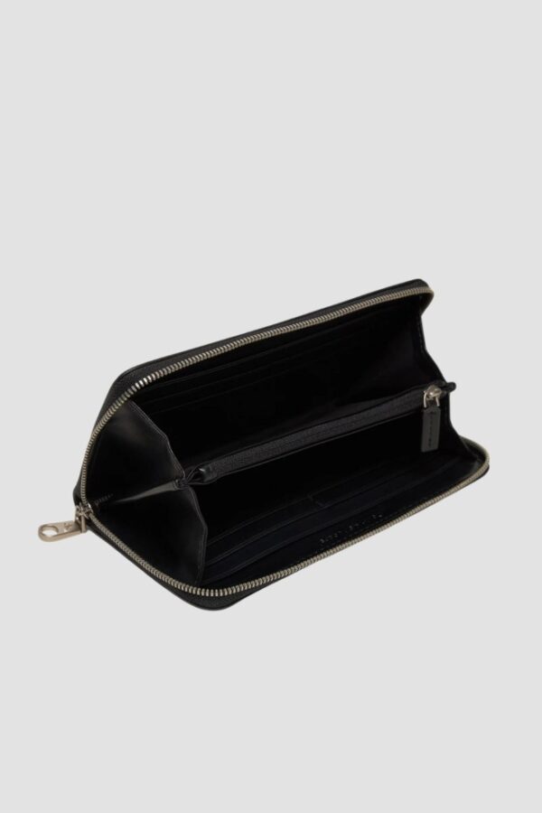 CALVIN KLEIN Czarny damski portfel na zamek