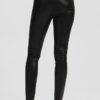 7c23eb848bc1c72f3d1a0fe862d56dd6a5cf4539 KARL LAGERFELD Czarne damskie spodnie Coated Skinny Denim Pants