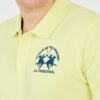LA MARTINA Cytrynowe męskie polo z dużym logo