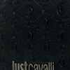 JUST CAVALLI Czarna logowana męska saszetka JC Metal Lettering - Style 4
