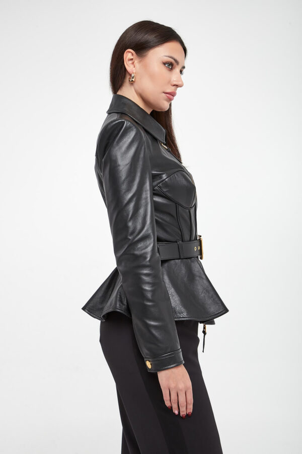 7c6e351fe341b8a5730a922594fb95df43e0cdce Kurtka damska skórzana ELISABETTA FRANCHI