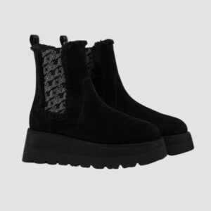 7c7818bab4ae98e40442ea4eb93d02191fd2a89d KARL LAGERFELD Czarne damskie śniegowce SKYLAR