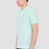 LA MARTINA Miętowe męskie polo z małym logo