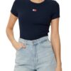 TOMMY JEANS Granatowy t-shirt damski