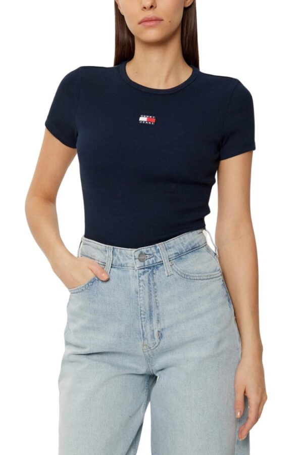 TOMMY JEANS Granatowy t-shirt damski