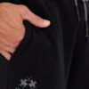 LA MARTINA Czarne męskie spodnie dresowe