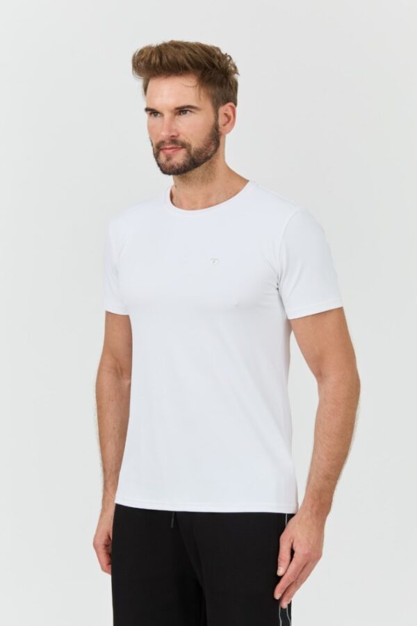 GUESS Biały męski t-shirt New Tech Str T