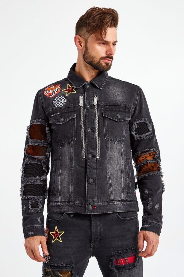 7d2bd3a35638a98b53531480dfa7f44bf09af8af Kurtka jeansowa PHILIPP PLEIN