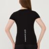 EA7 Czarny damski t-shirt