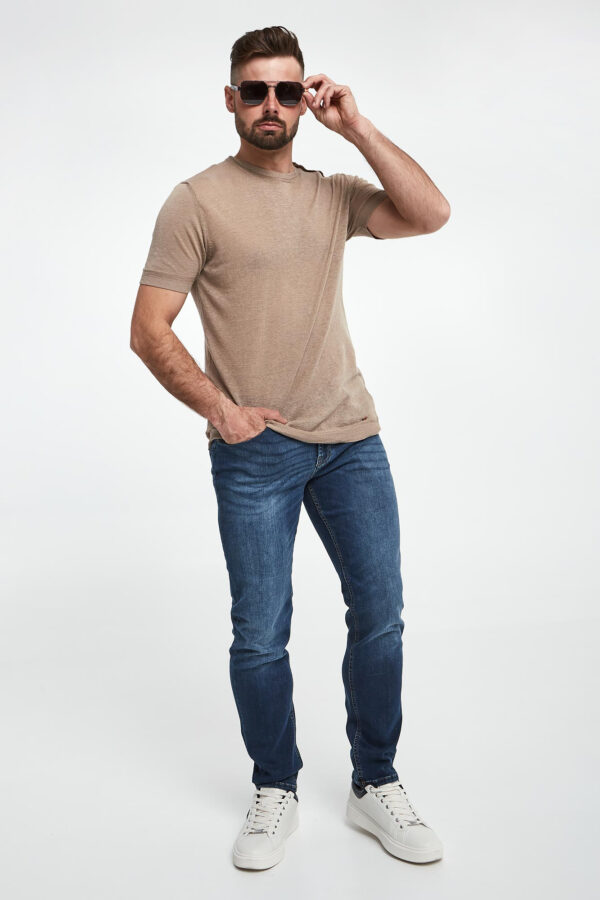 7e3425dfe01699987586da00f5c9c5b8351429d8 T-shirt męski lniany LIU JO