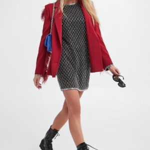 7e5bb690875c504d90dcddcde5882e061e6586ce Marynarka damska z piórami PATRIZIA PEPE