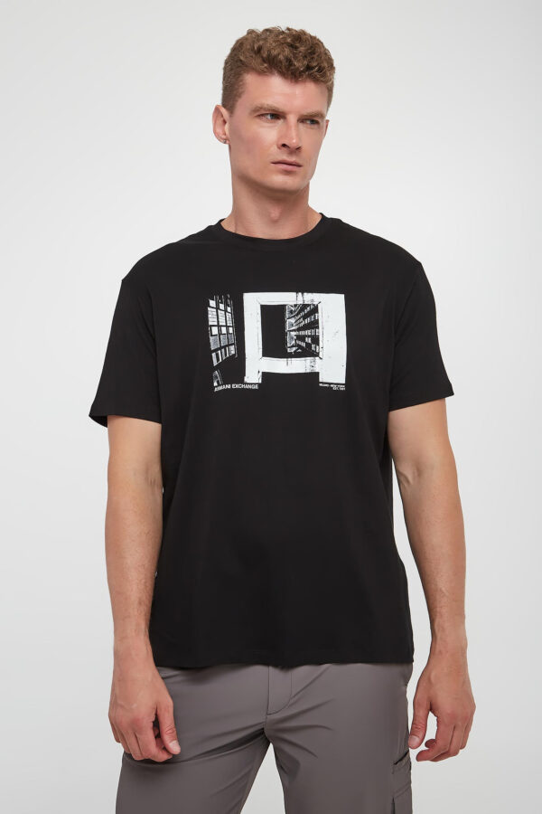 T-shirt męski z nadrukiem ARMANI EXCHANGE
