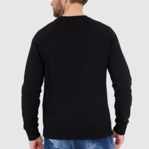 BALMAIN Czarna bluza męska z logo