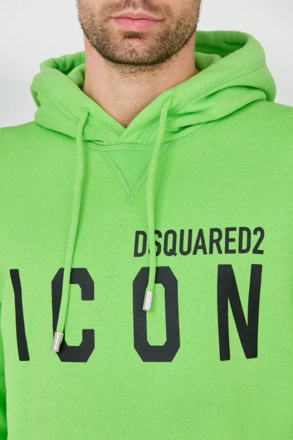 DSQUARED2 Zielona męska bluza Sweatshirt