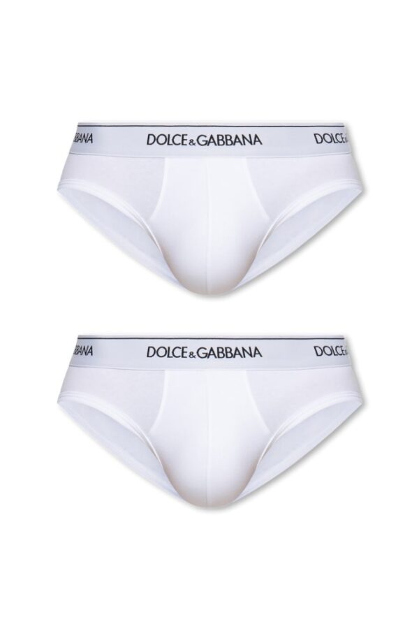 DOLCE & GABBANA Biały 2PACK slipów