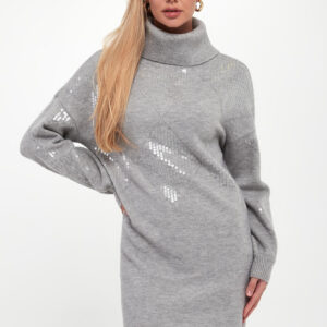 Sukienka swetrowa z golfem JOSEPH RIBKOFF