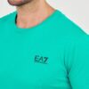 EA7 Zielony męski t-shirt bawełniany
