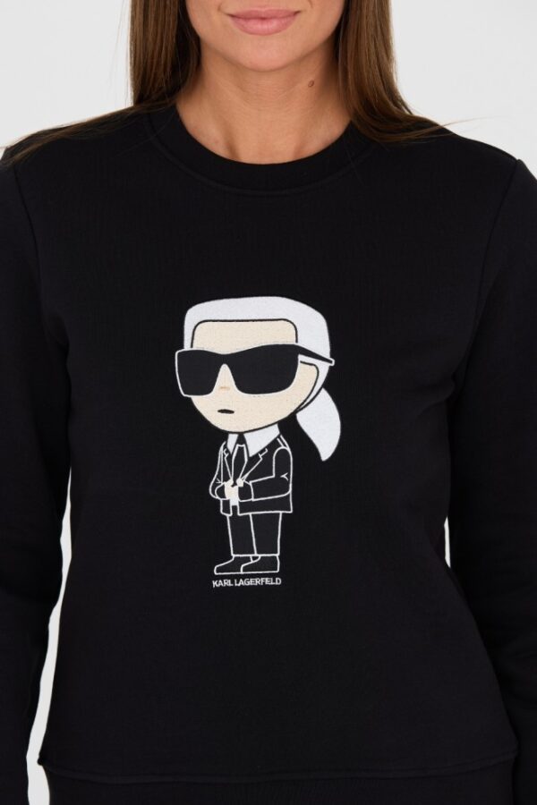 KARL LAGERFELD Czarna damska bluza Ikonik 2.0