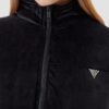 GUESS Сzarna zamszowa kurtka damska Couture Puffer