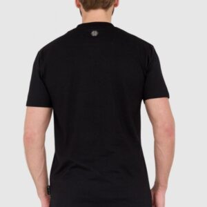 80808da4f7f502e98a787e4fe53a02e860c95a01 PHILIPP PLEIN Czarny męski t-shirt z czaszką zdobioną dżetami