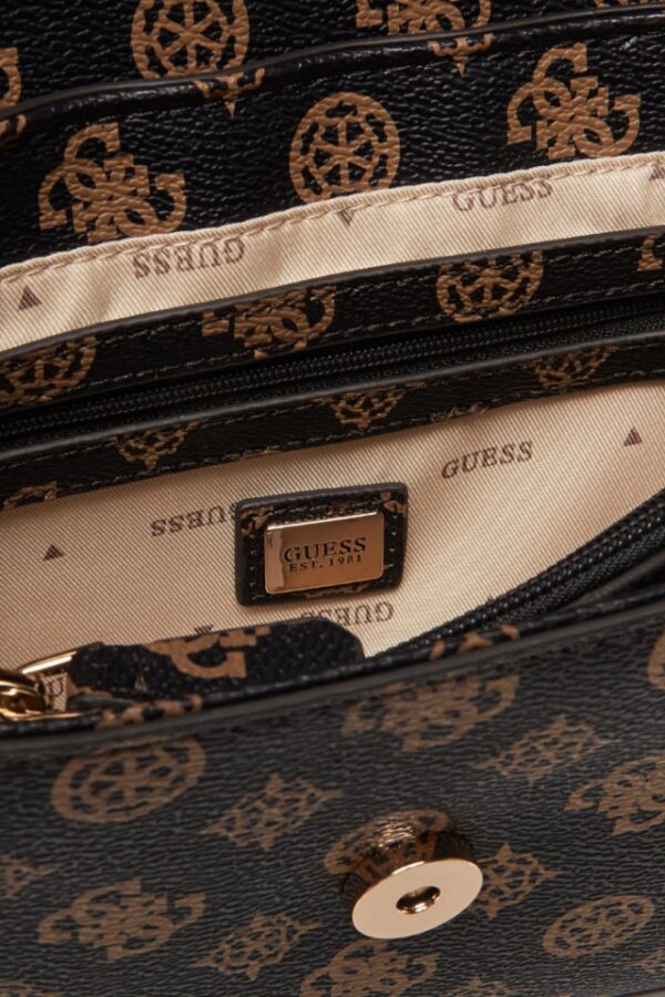 GUESS Brązowa kopertówka damska Calista