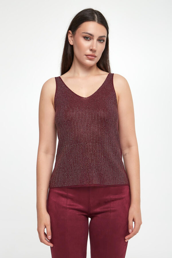 Top damski z cyrkoniami JOSEPH RIBKOFF