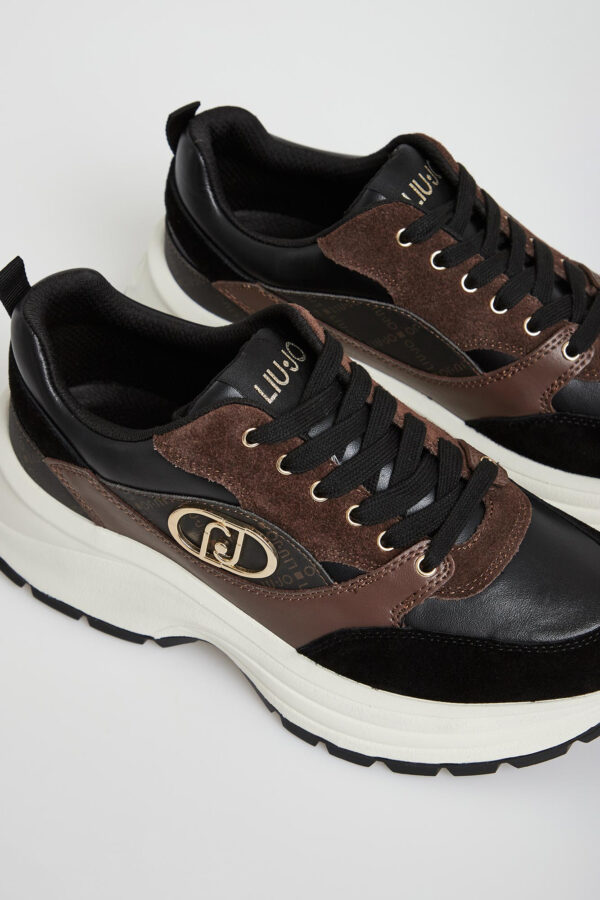 8180e5bb990bab537cb4283c71496283e1e25903 Sneakersy damskie skórzane LIU JO