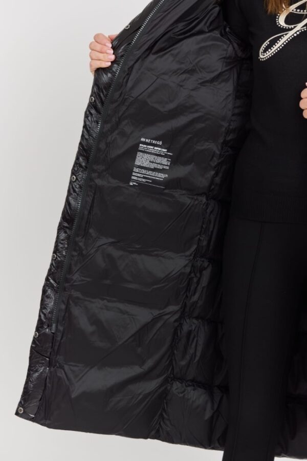 81a65cdb7e149420073021facd388304c35b6939 HETREGO Czarny damski płaszcz puchowy Tara Woman Oversized Quilted Coat, Rozmiar 42 EU - 46 IT