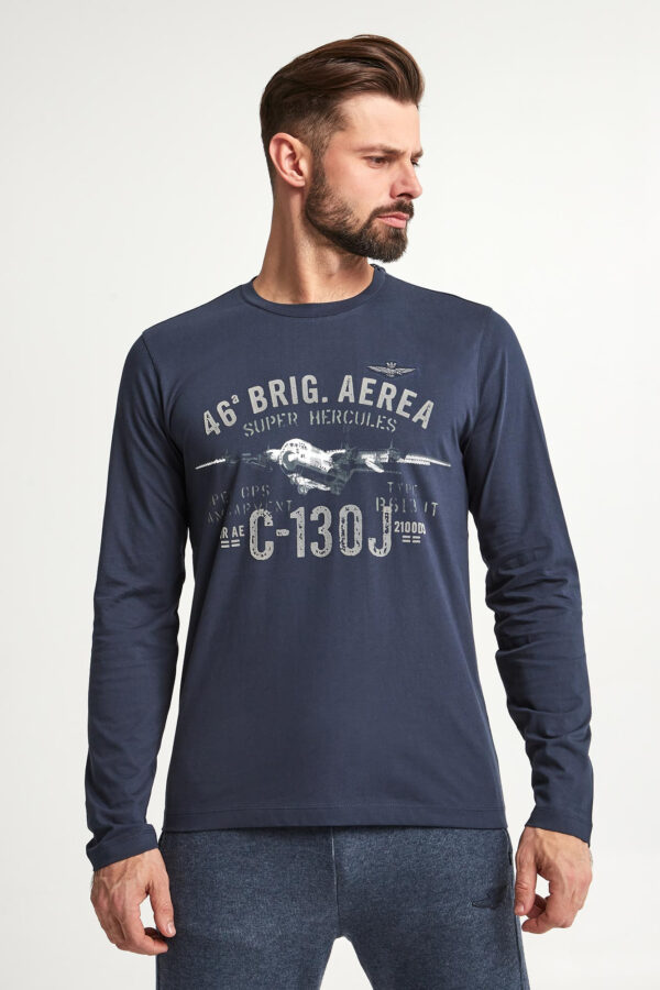 82049df45c69915750451873c172c61626bd01d1 Longsleeve męski AERONAUTICA MILITARE