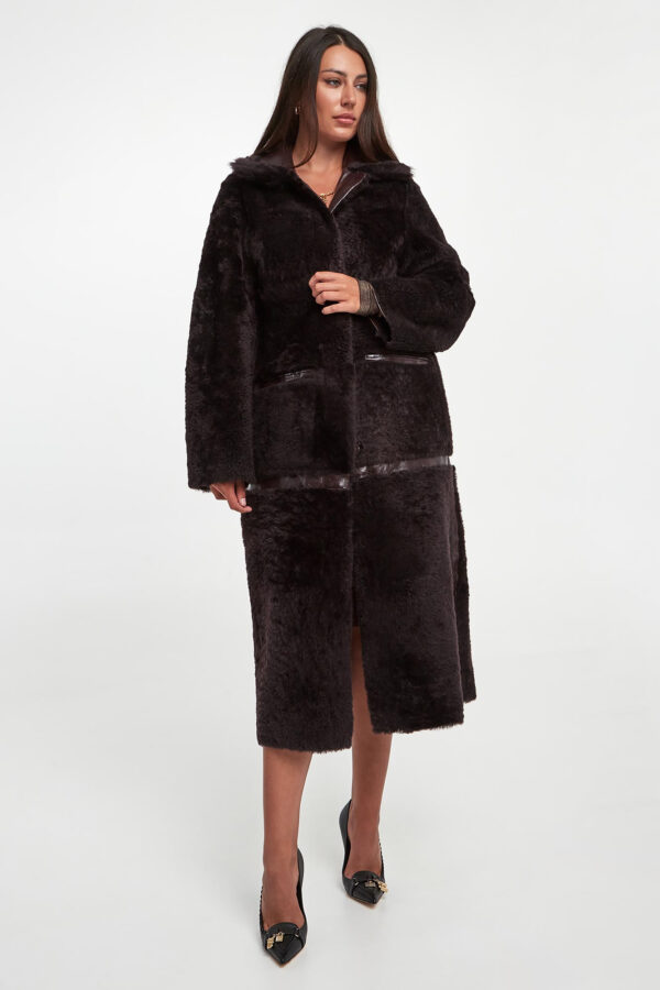 Płaszcz damski skórzany DIEGO