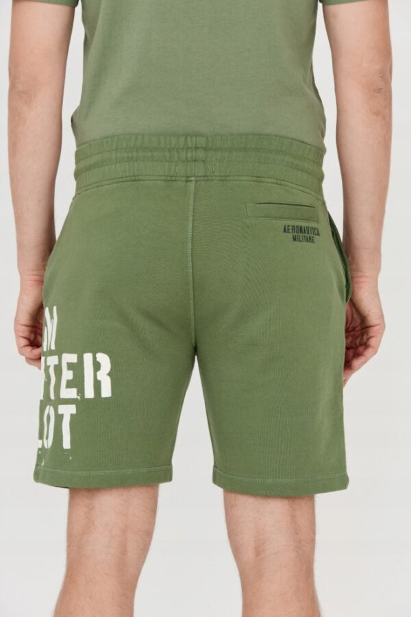 AERONAUTICA MILITARE Bermudy zielone męskie