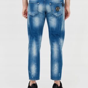 8271e930d5d6f9cf818e526c0101df0e09b70818 PHILIPP PLEIN Niebieskie męskie jeansy detroit