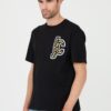 JUST CAVALLI Czarny męski T-shirt R Patch JC
