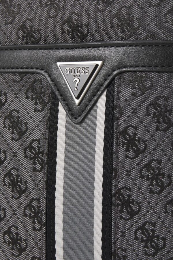 82aef41155cffd2e02478b2b5391591aa30490d1 GUESS Szara saszetka męska logowana Milano