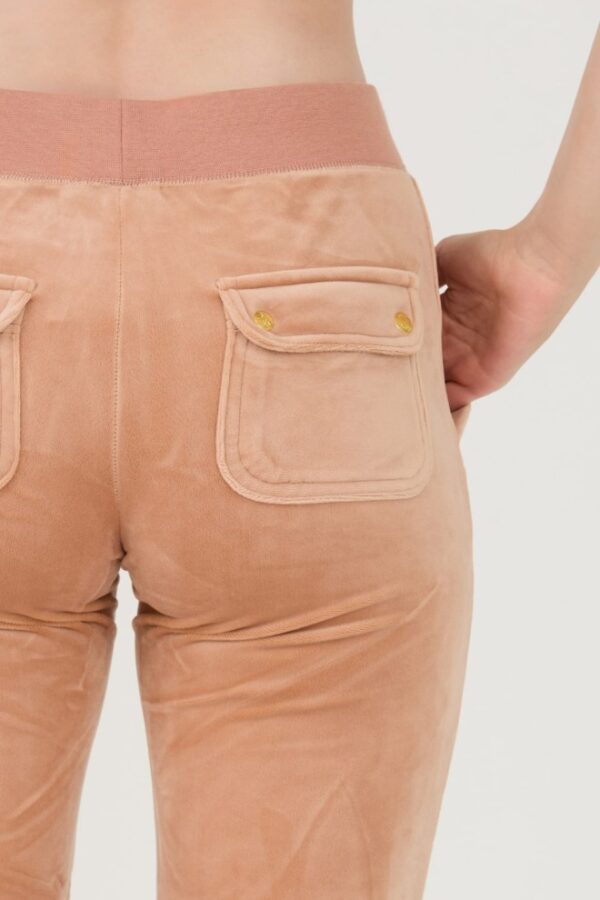 JUICY COUTURE Beżowe damskie spodnie dresowe Del Ray Gold Pocketed Pant