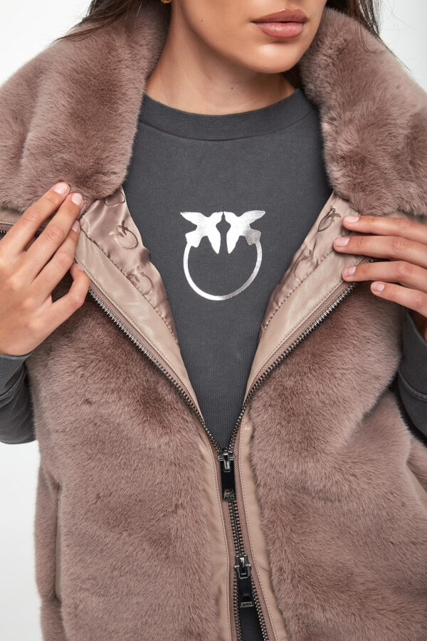 830d29bed501c804cf56ea4e2edb76dcd3531dec Kamizelka damska futrzana Deyn PINKO