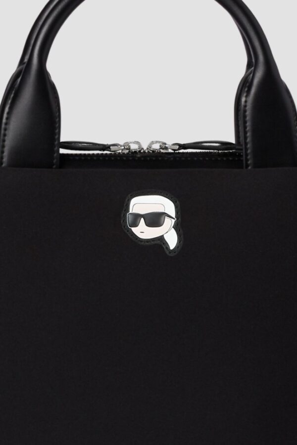 KARL LAGERFELD Czarna aktówka Ikon Neop