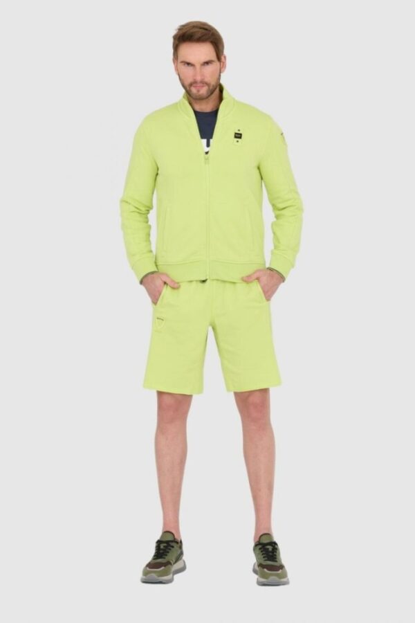 BLAUER Zielona męska rozpinana bluza